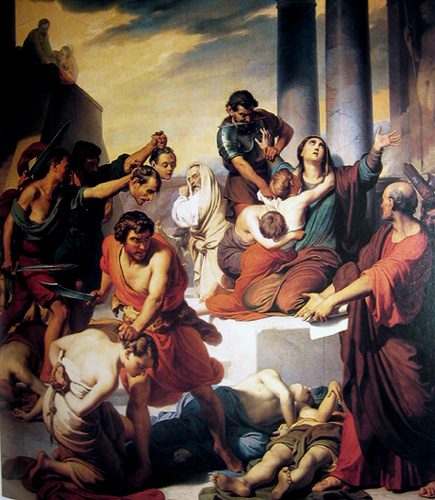 Santa Felisitas bersama ketujuh anaknya